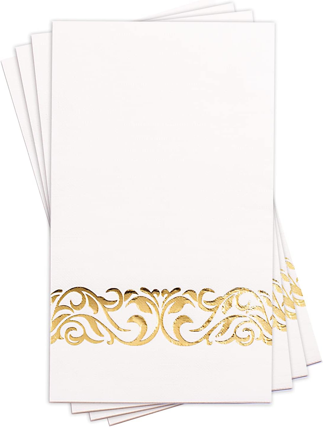 WDF 150 Pack Gold Napkins Disposable 3 Ply