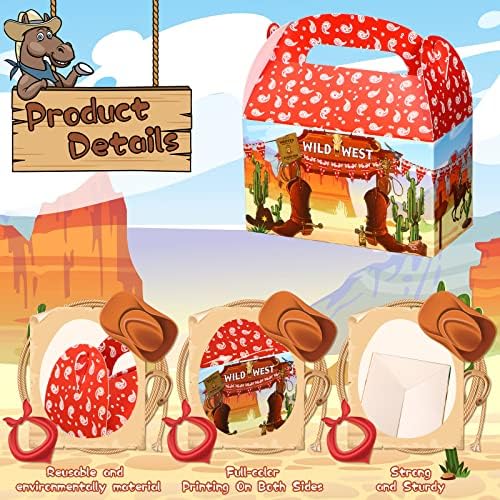 Sepamoon Western Party Favors Gift Boxes 24-Pack
