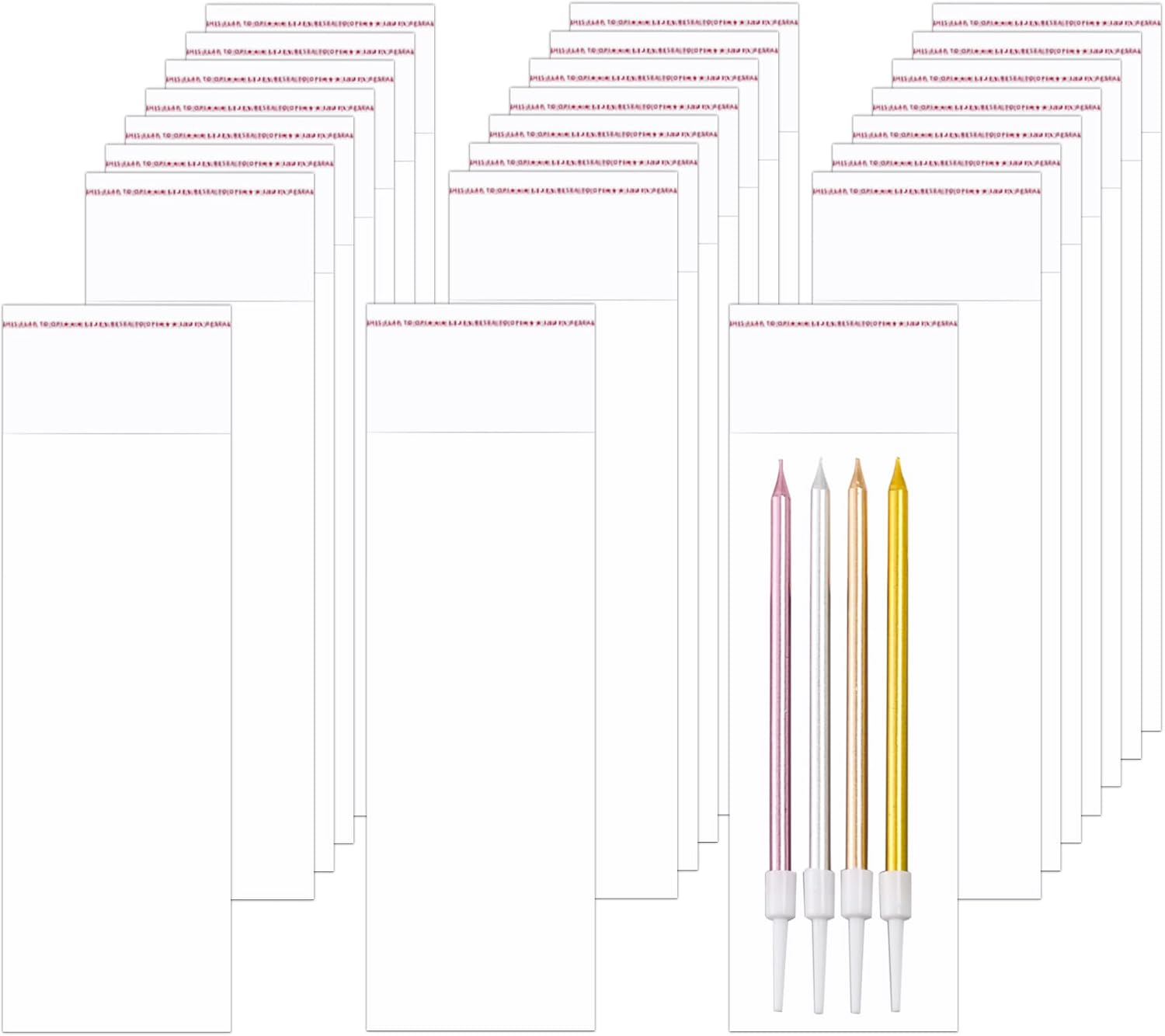 BornFeel Cellophane Bags 3x8 Clear 100pcs for Bakery Crafts