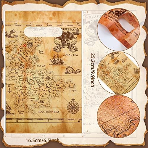 Yinder Pirate Treat Candy Bags 100 Pcs Treasure Map Party Favors
