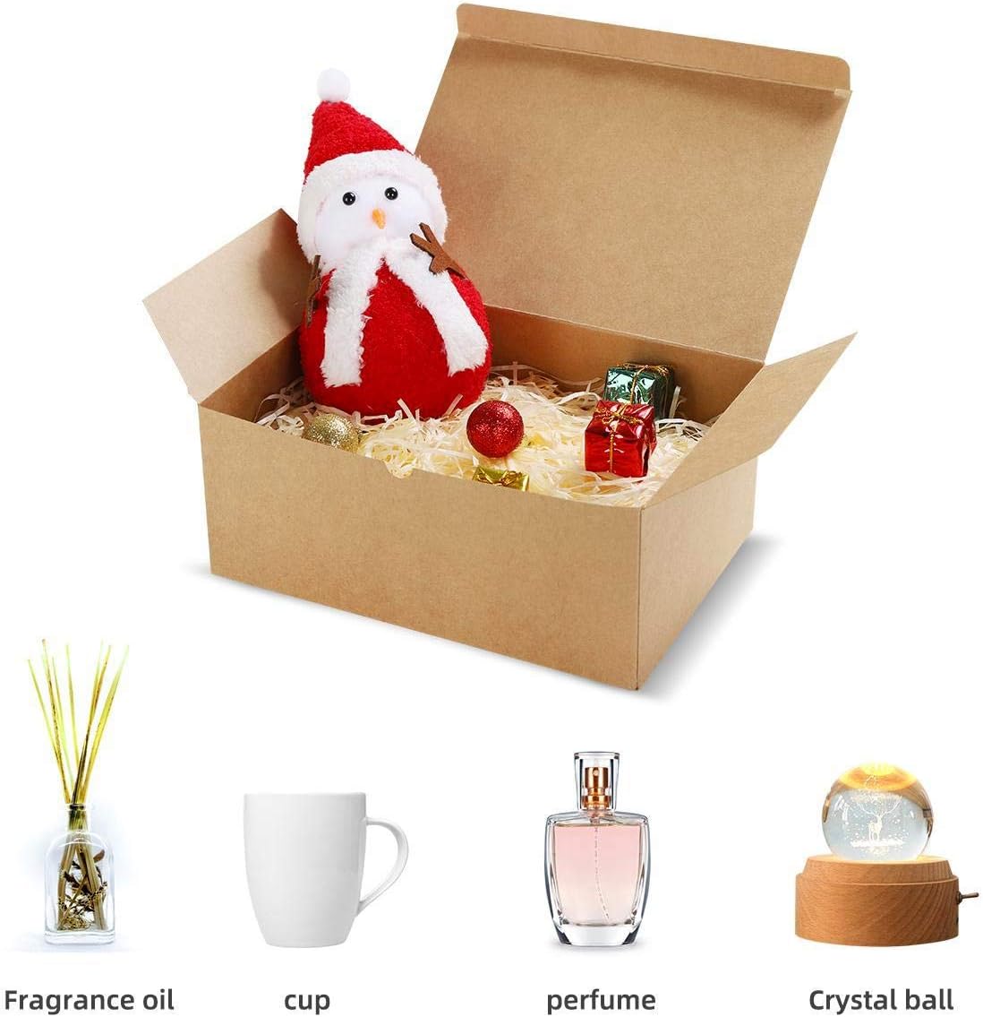 Frantis Brown Gift Boxes 10 Pack 945x65x4 Inches