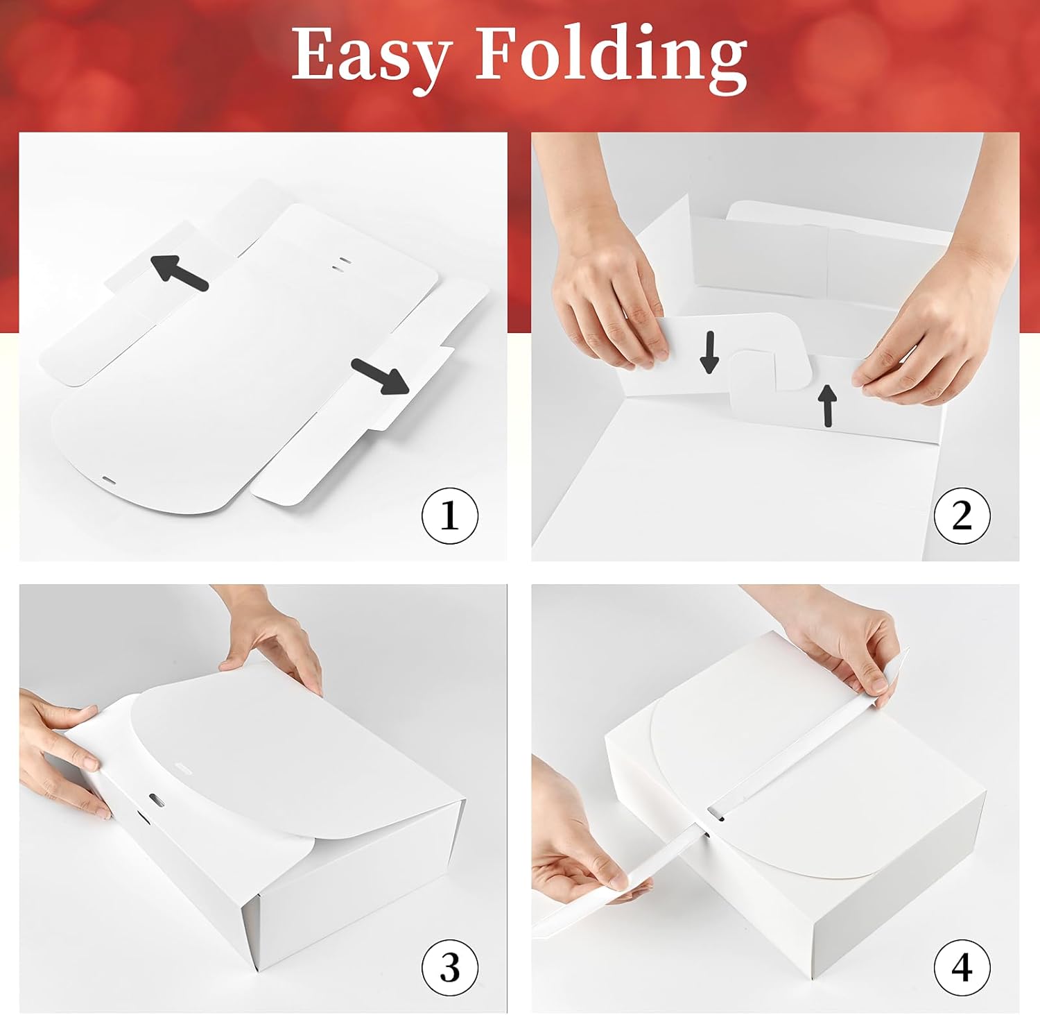 Ocmoiy 12 Pack White Gift Boxes with Lids