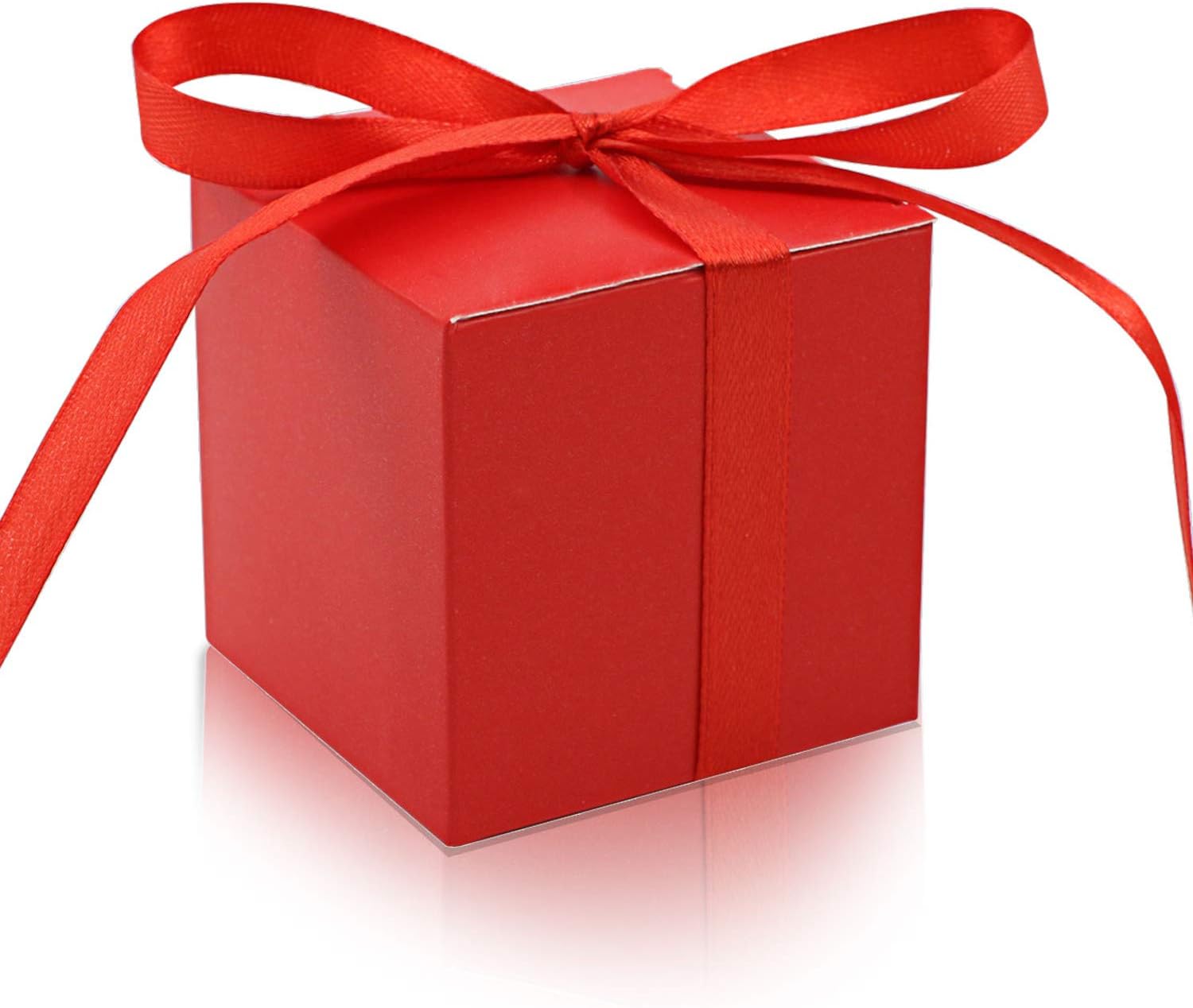 KPOSIYA 70 Pack Red Gift Boxes with Ribbons