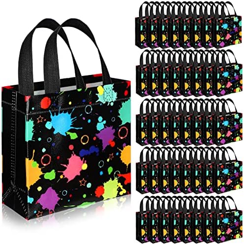 Sweetude 40 Pcs Glow In The Dark Party Bags with Handles
