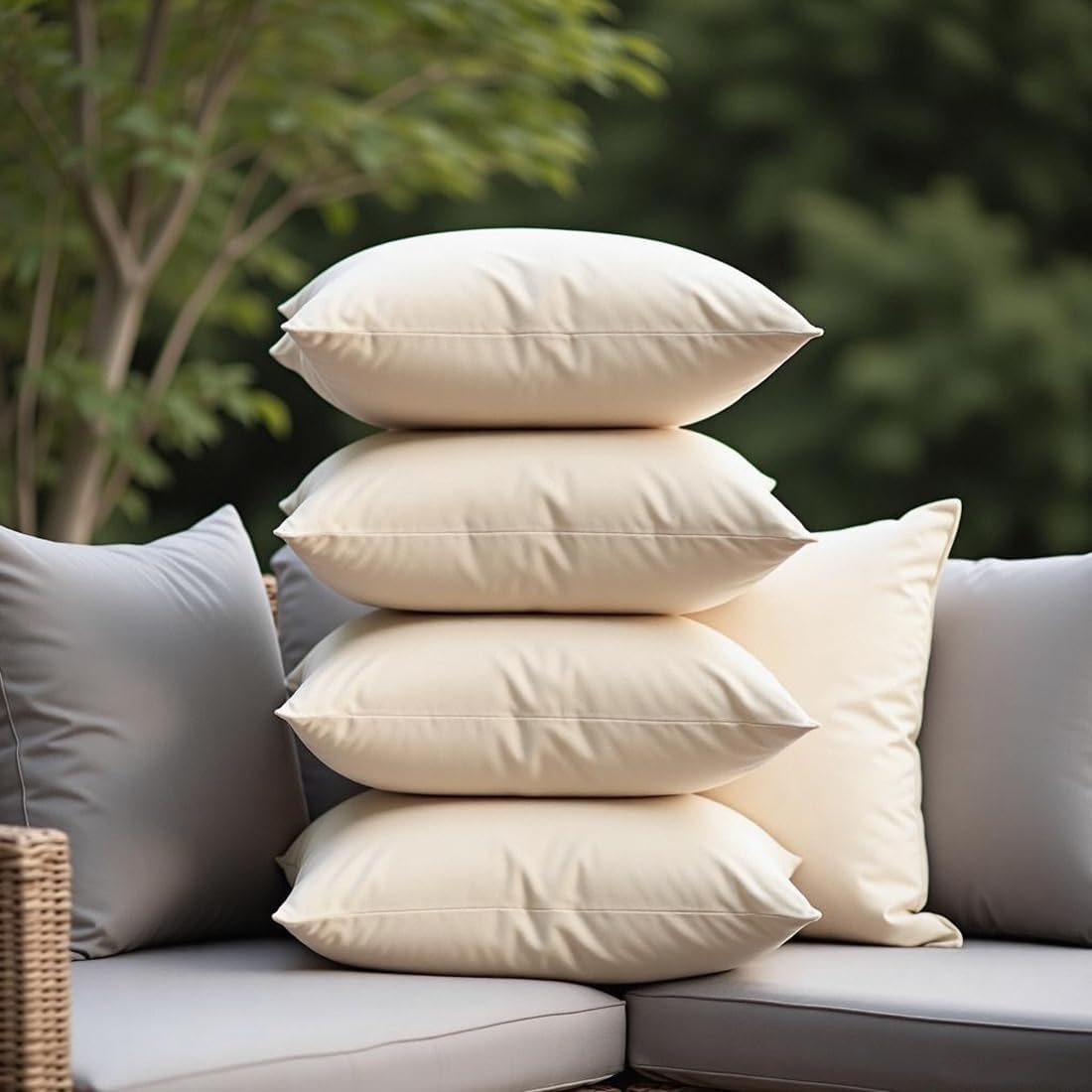 18x18 Inch Waterproof Throw Pillows Set of 3