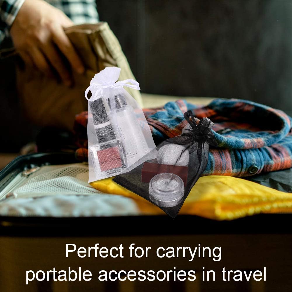 Bouraw 120pcs Organza Bags 4x6 Inches Drawstring Gift Wrapping