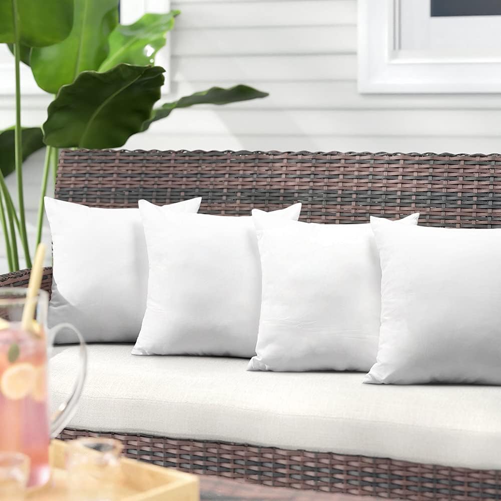 OTOSTAR Waterproof Throw Pillow Inserts Set of 4