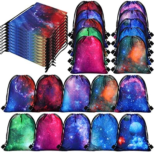 Lothee 30 Pcs Galaxy Party Favor Bags