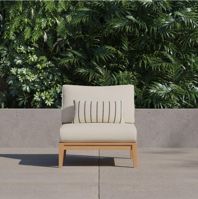 Outer Outdoor Throw Pillow Palisades Gray Stripe