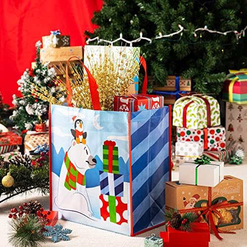 JOYIN 12 Extra-Large Christmas Gift Bags With Handles