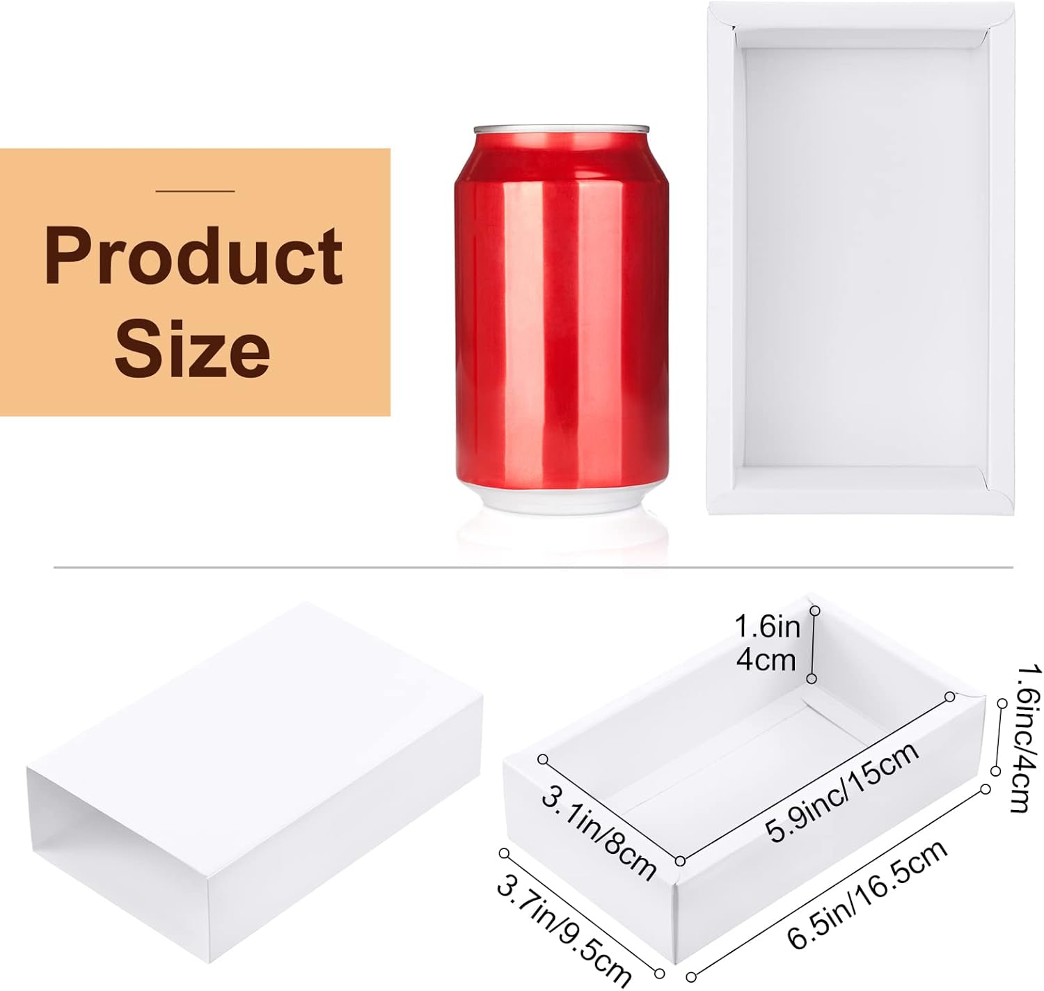 Zonon 30 Piece Kraft Paper Drawer Boxes for Gifts