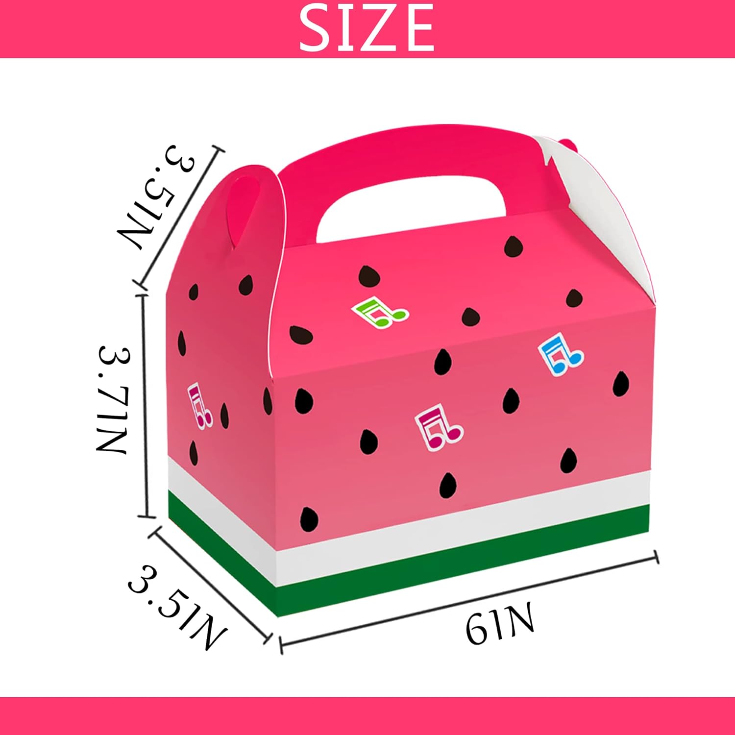 16 Pcs Cartoon Melon Candy Bags for Kids Parties