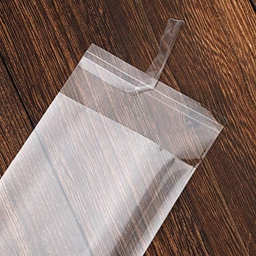 100 pcs Clear 3 in x 11 in Self Seal Cello Bags