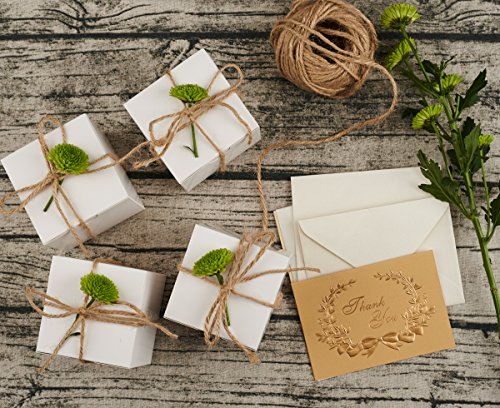 Mesha 3x3x3 Inch 100pc Cardboard Gift Boxes with Lids