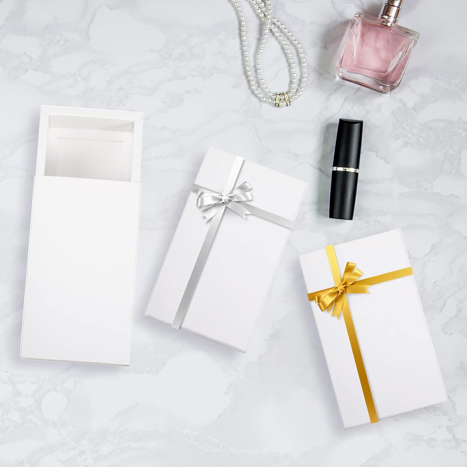 Zonon 30 Piece Kraft Paper Drawer Boxes for Gifts