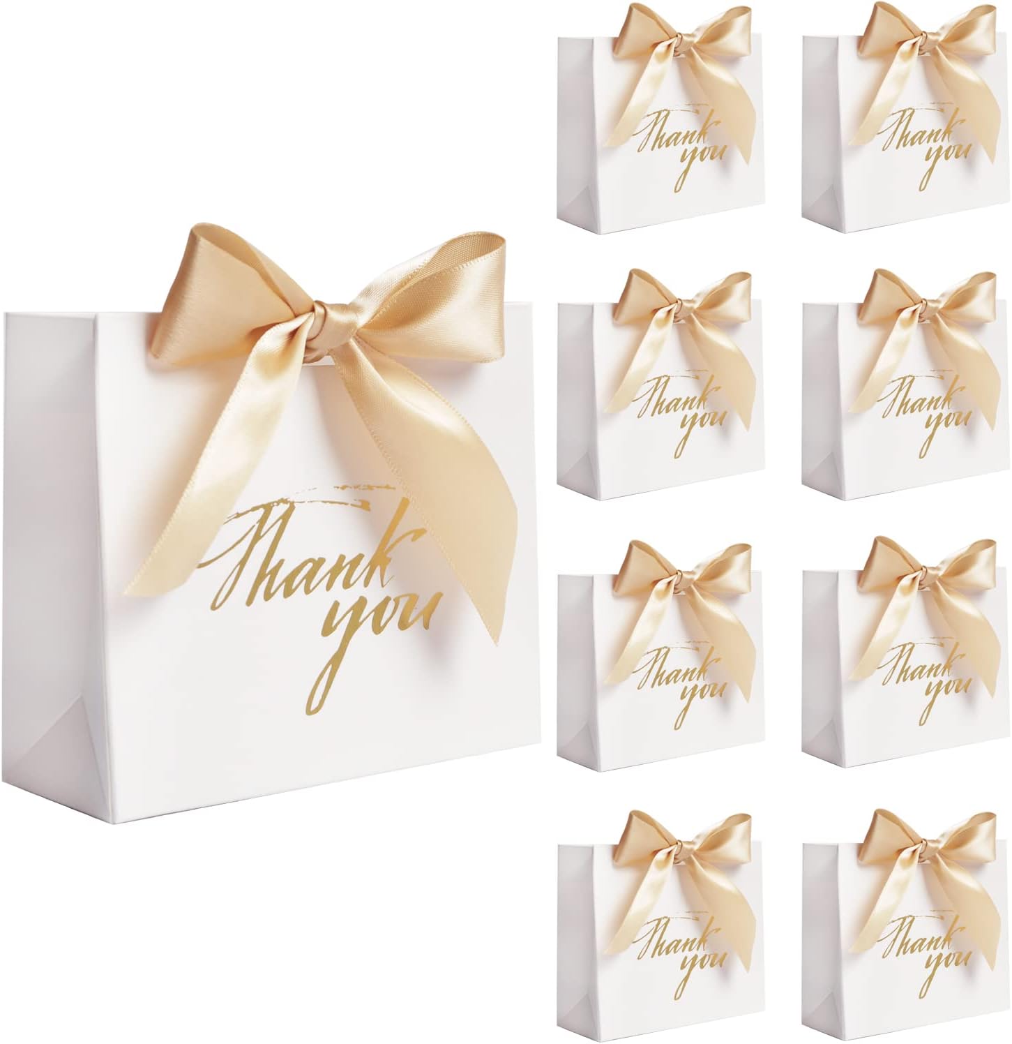DECHISY 24 Pack Small Gift Bags with Gold Bow 1