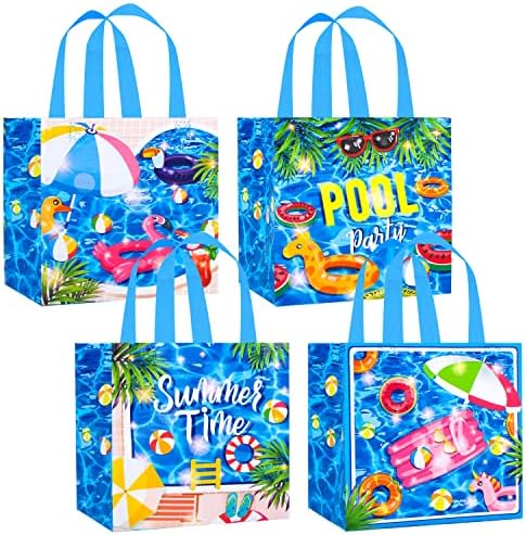 12Pcs Summer Beach Gift Bags with Handles