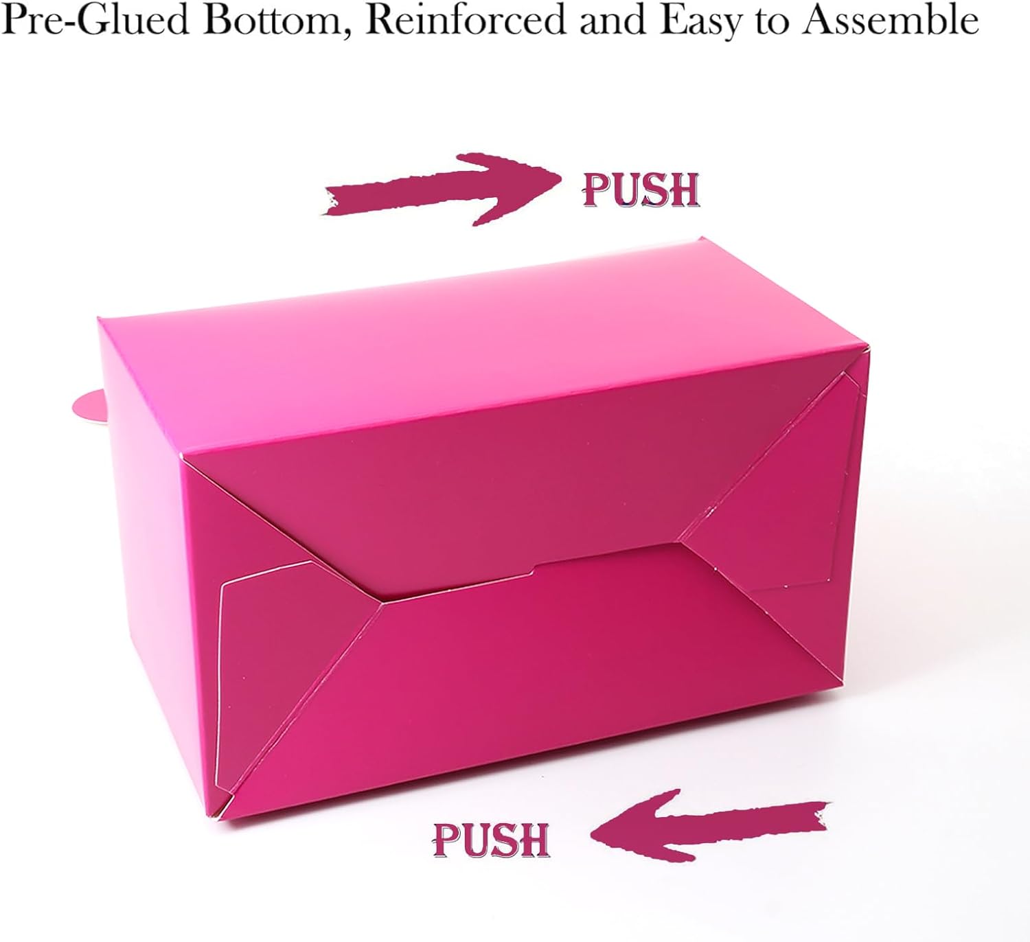 30-Pack Hot Pink Party Favor Treat Boxes for Kids Celebrations