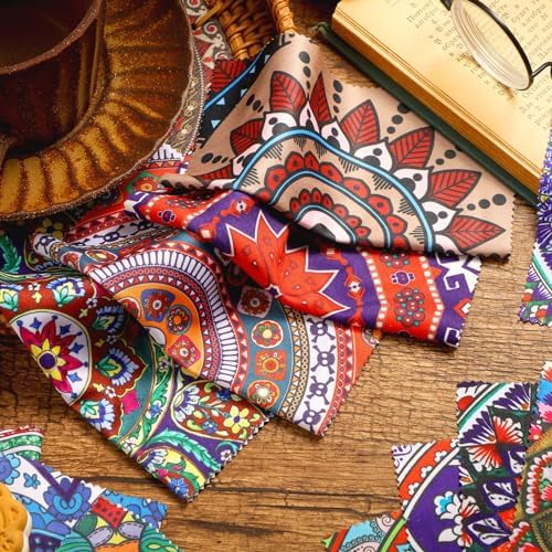 24 Pcs Mandala Microfiber Cleaning Cloths for Glasses