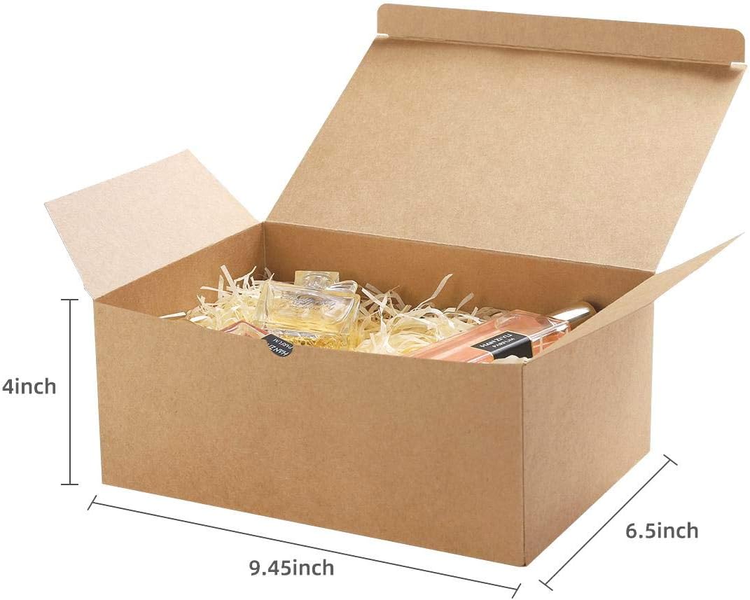 Frantis Brown Gift Boxes 10 Pack 945x65x4 Inches