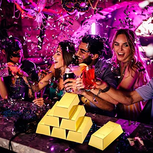 UnicoPak 30 Gold Bar Party Favor Boxes