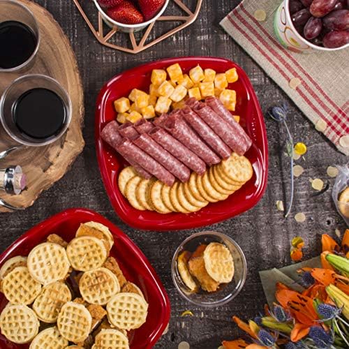 SOLO Red Plastic Plates 10in 30 Count Pack of 4