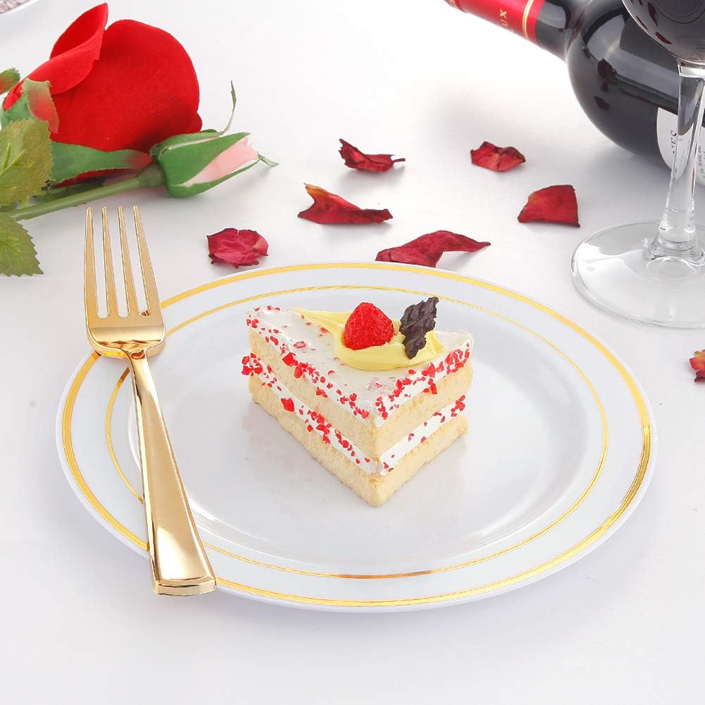 I00000 144 Piece Small Plastic Dessert Plates Set
