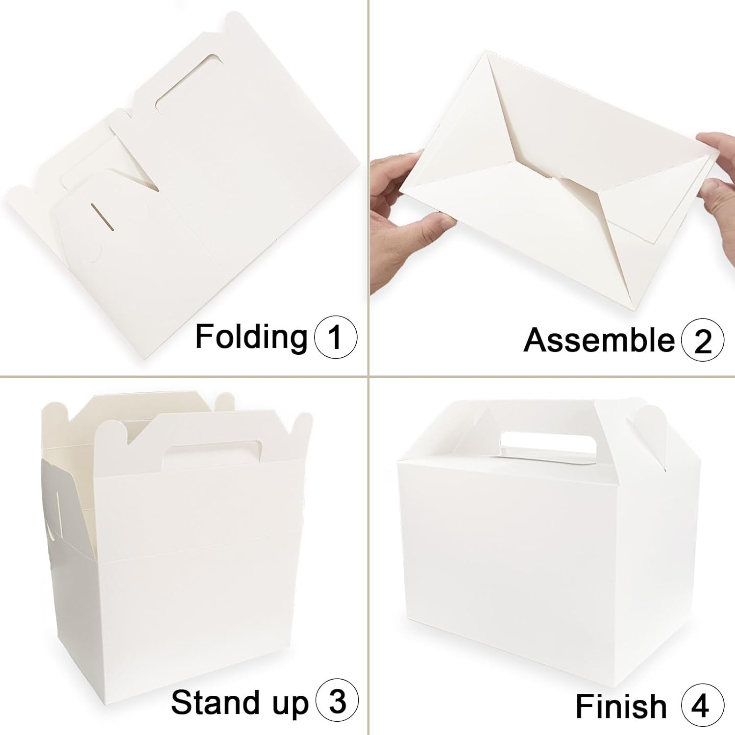 Unarty 30 Pcs Large Gable Treat Boxes