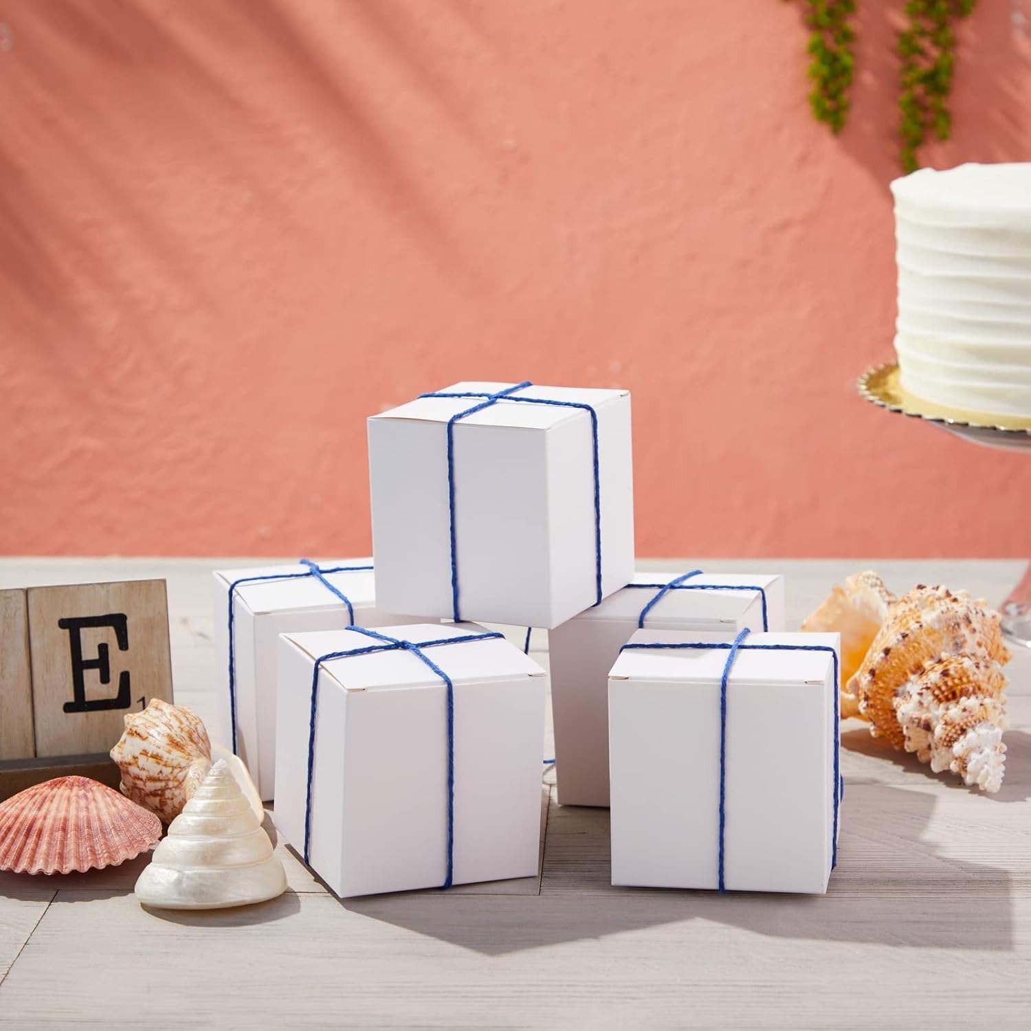 Juvale 100-Pack White 3x3x3 Gift Boxes with Lids