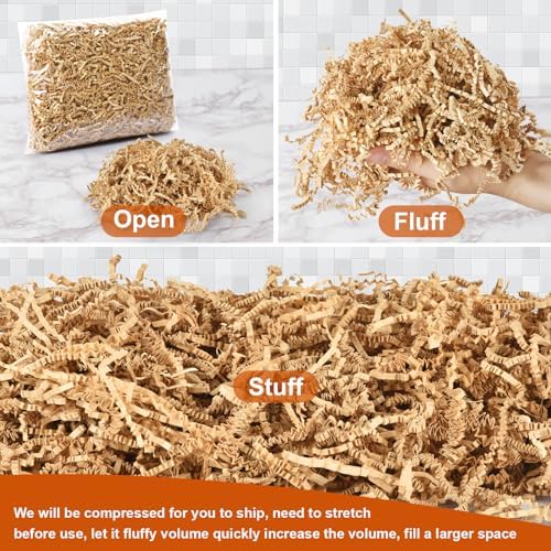 Darfukei Crinkle Paper Shreds 8 Oz Gift Filler