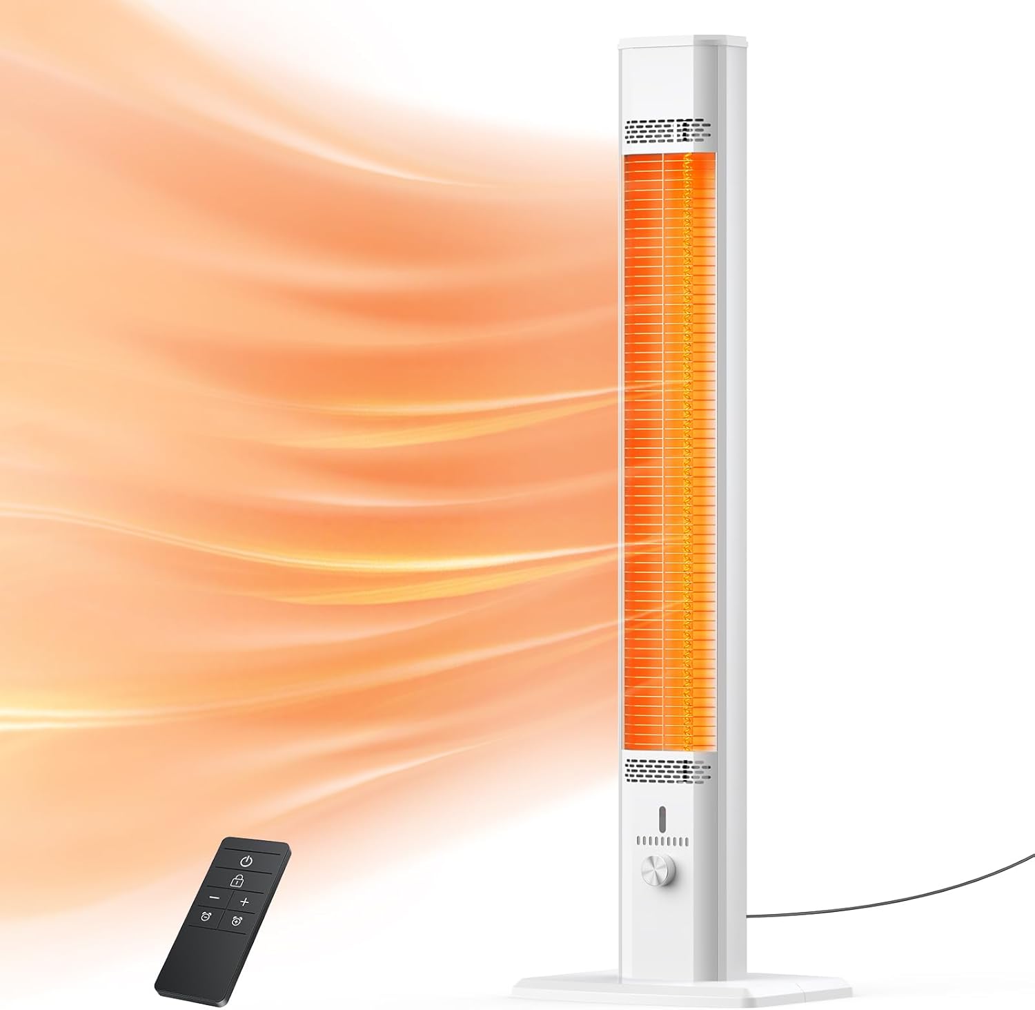 BIESQYA 1500W Infrared Patio Heater with Remote and 9 Heat Levels