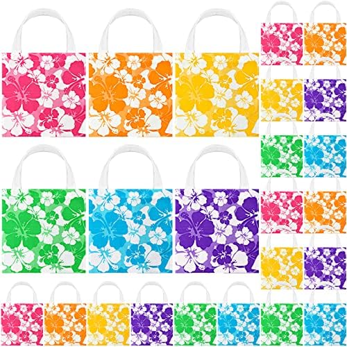 Teling 24 Pcs Hawaiian Party Favor Bags with Handle