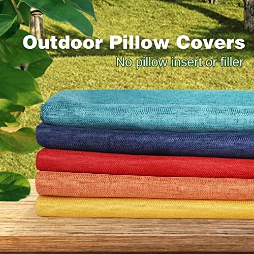 Pack of 2 18x18 Inch Red Waterproof Pillow Covers