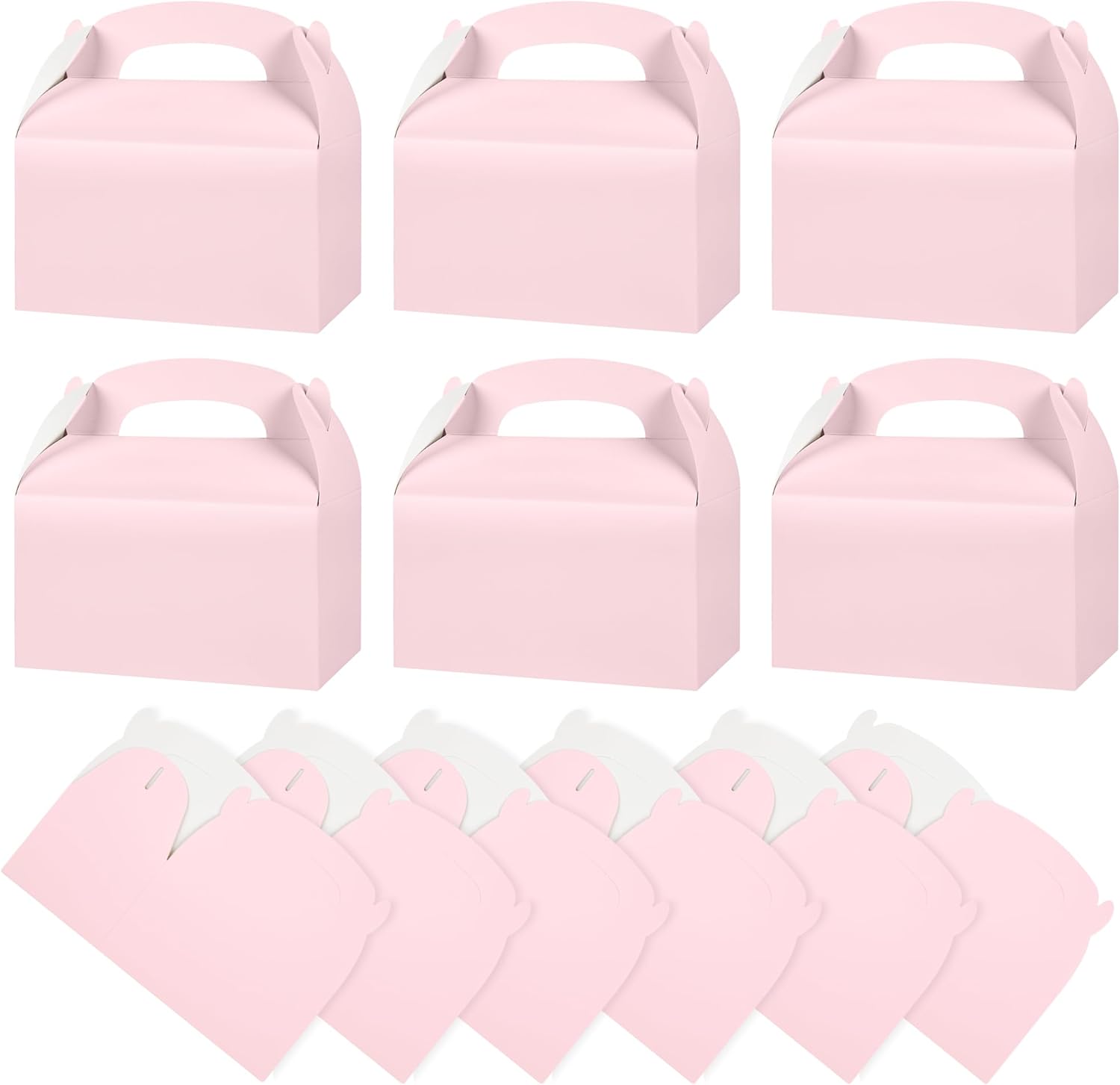 DjinnGlory 36 Pink Party Favor Boxes with Handle