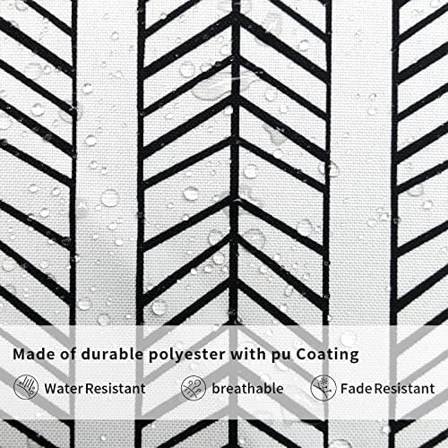 Pack of 2 Durable Herringbone Outdoor Pillow