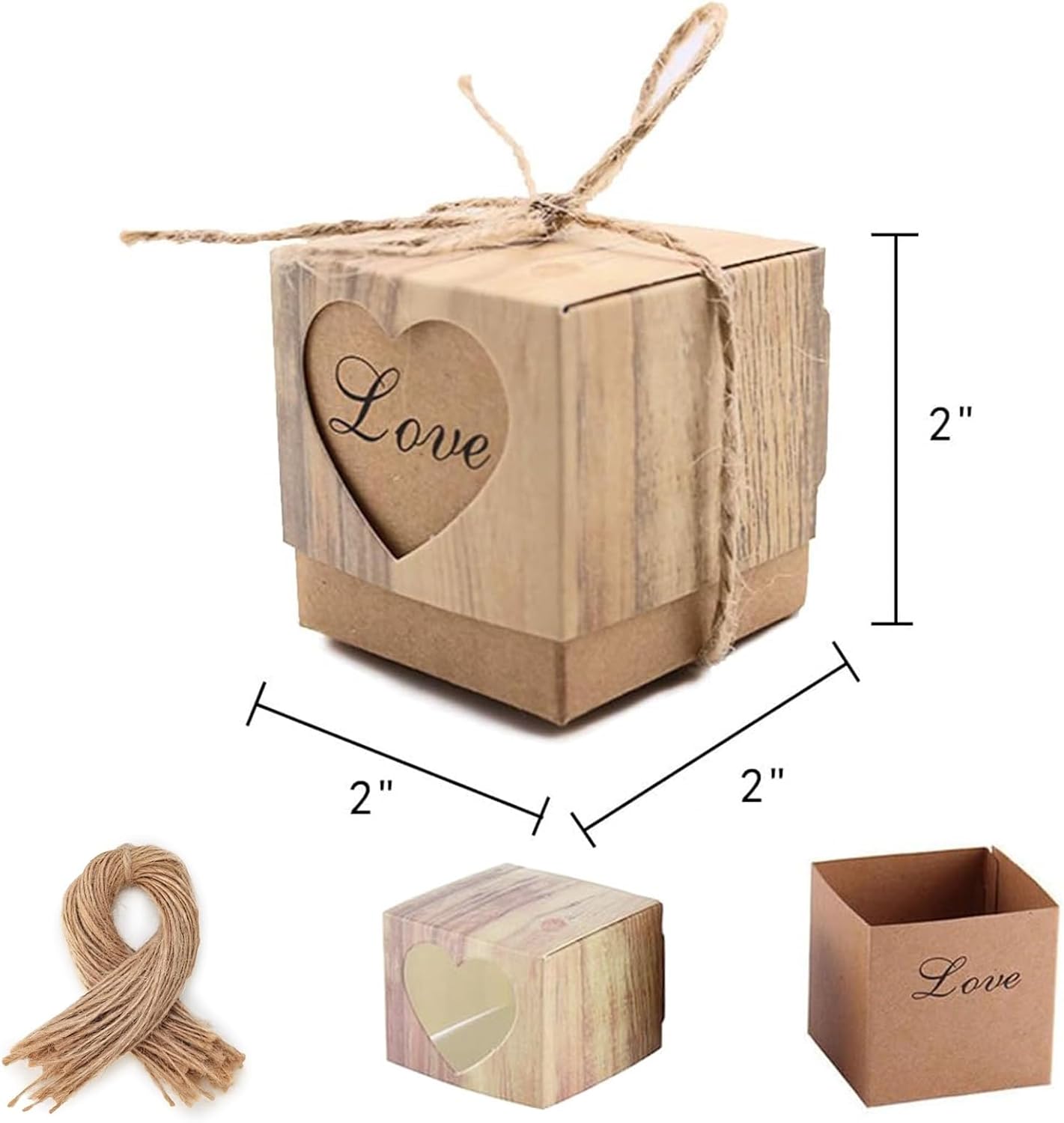VGOODALL Mini Gift Boxes 50 Pack for Parties and Weddings