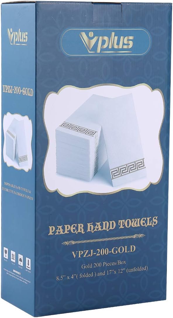 Vplus 200 Pack Guest Towels Disposable Bathroom Napkins