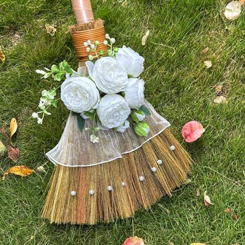Wedding Broom DIY Kit with Ribbons and Pearls