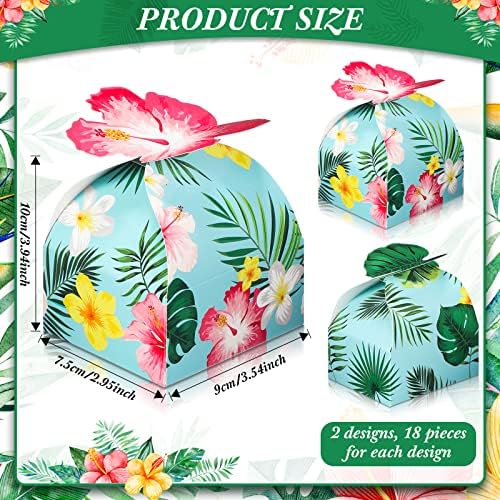 Gerrii 36 Pack Tropical Gift Boxes Luau Party Favors