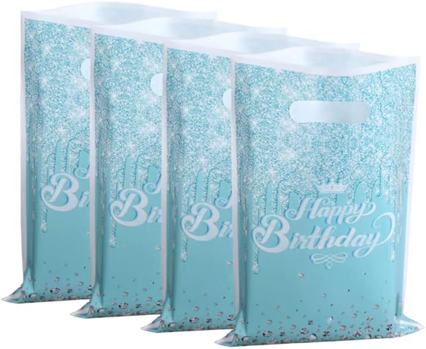 Egami 30 Pack Teal Silver Party Bags