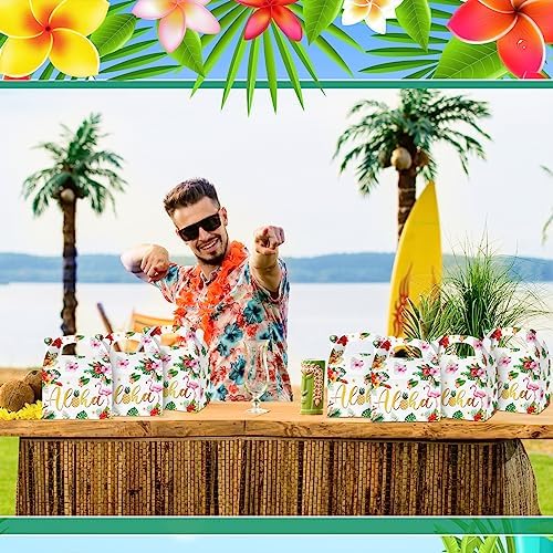 Glenmal 24 Pcs Tiki Luau Treat Boxes with Handles