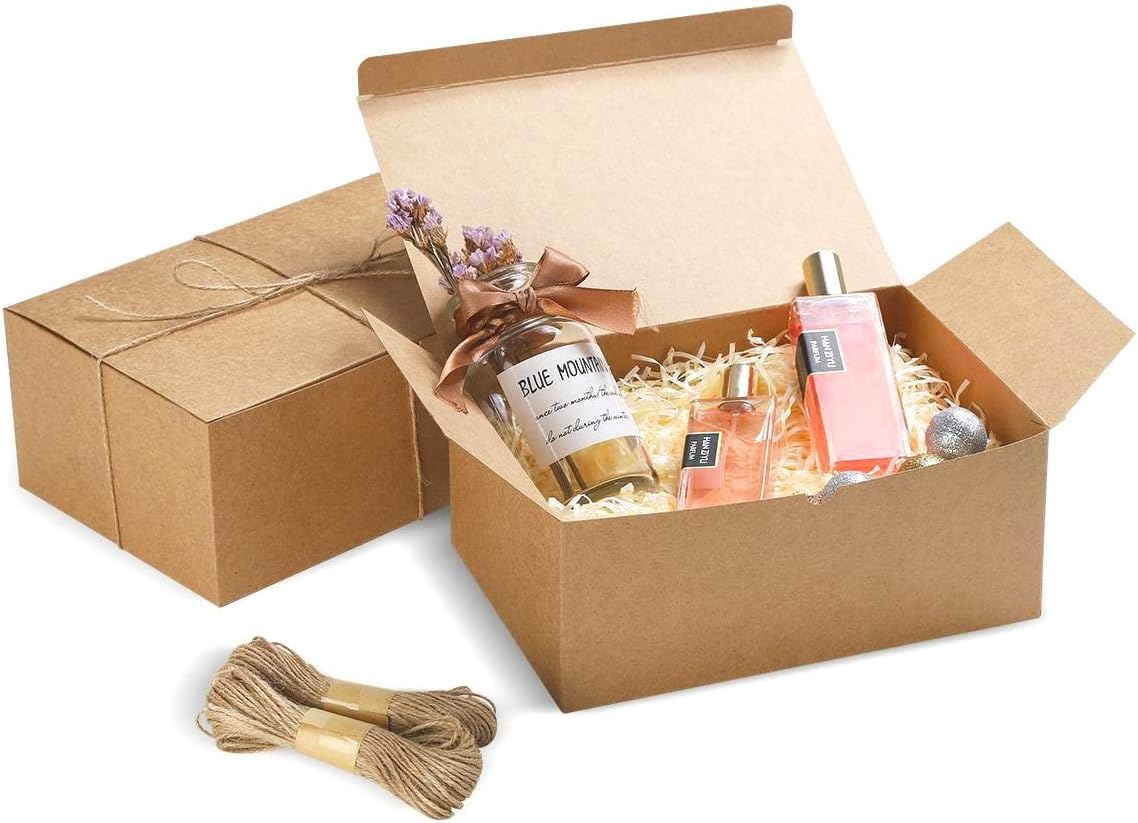 Frantis Brown Gift Boxes 10 Pack 945x65x4 Inches