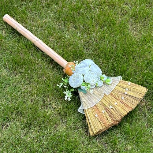 Wedding Broom DIY Kit with Ribbons and Pearls