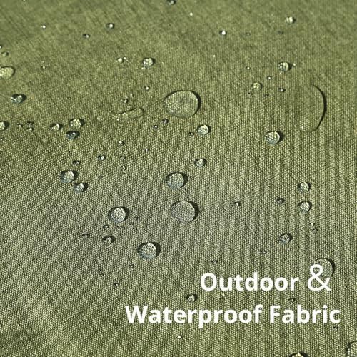 Waterproof Pillow Covers 18x18 Inch Olive Green Pack of 2