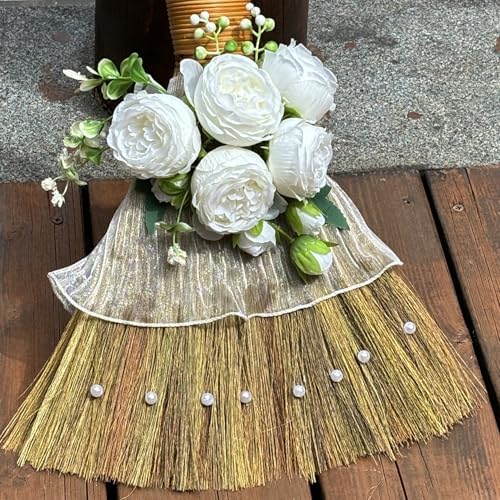 Wedding Broom DIY Kit with Ribbons and Pearls