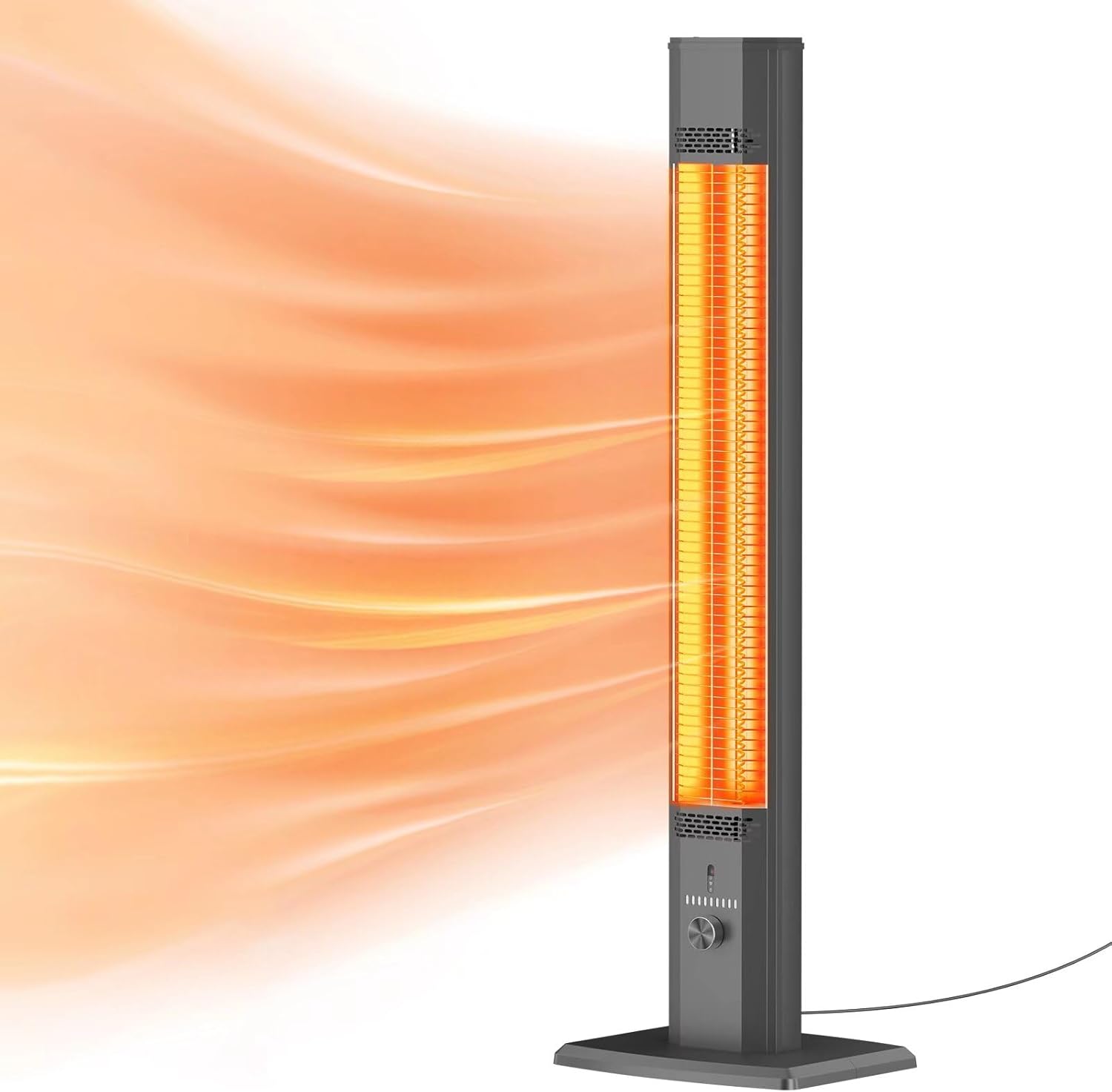 BIESQYA Outdoor Patio Heater with 9 Heat Levels and 9H Timer
