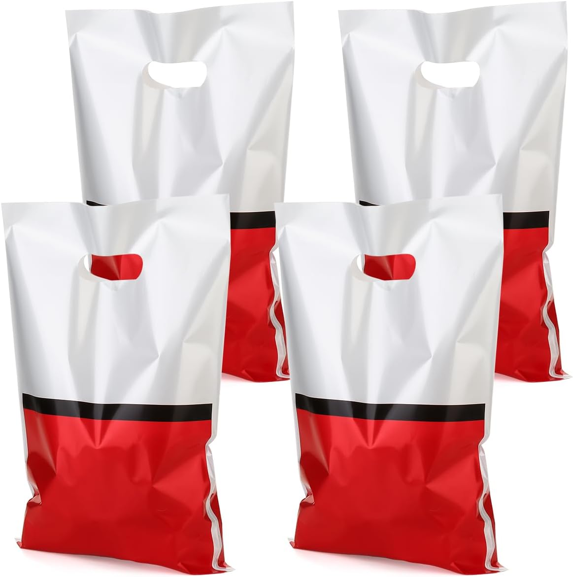 ADARRO 40PCS Red and White Cartoon Gift Bags for Birthday Parties