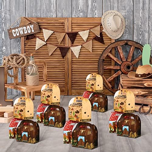 Sepamoon Western Party Favors Gift Boxes 24-Pack