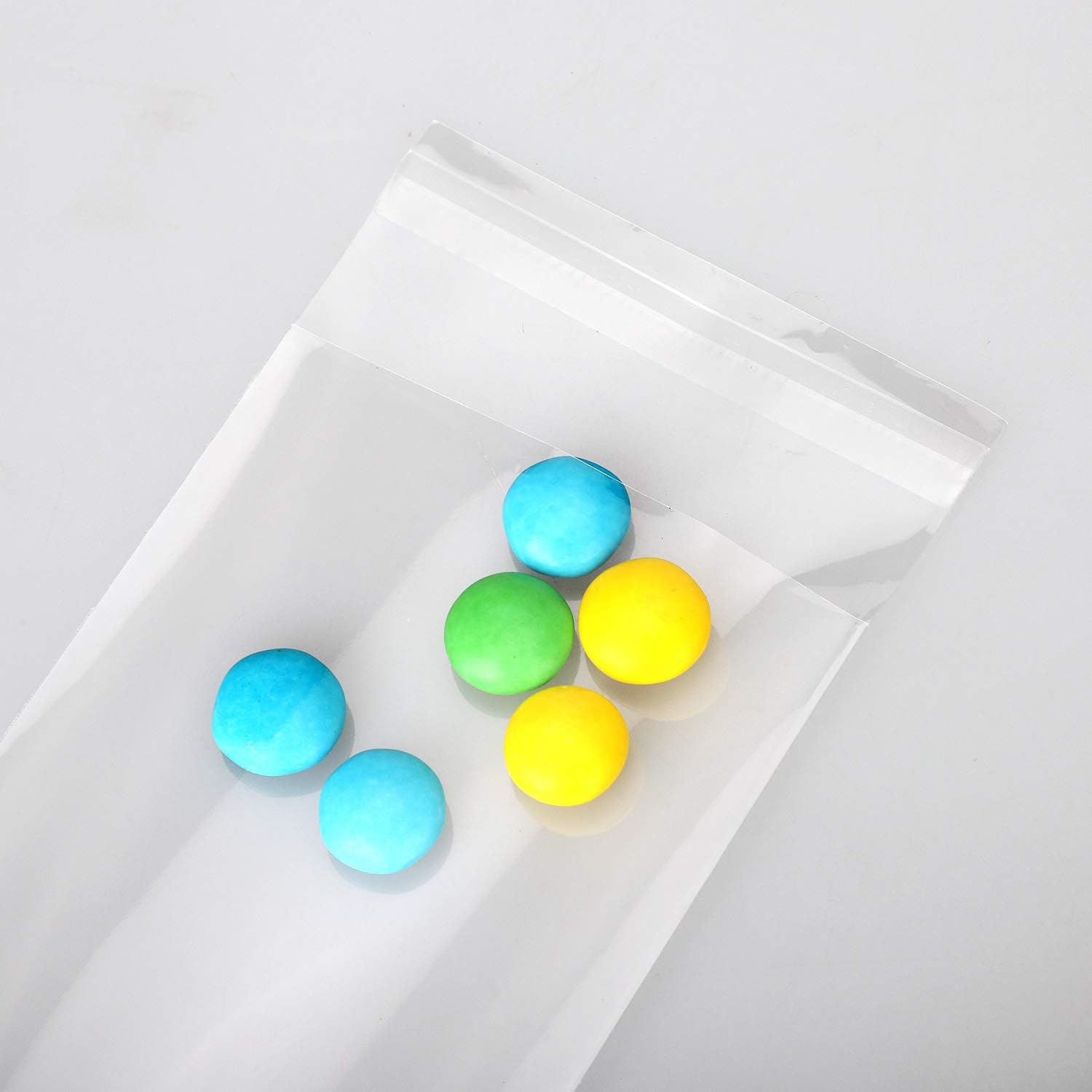 100 pcs Clear 3 in x 11 in Self Seal Cello Bags