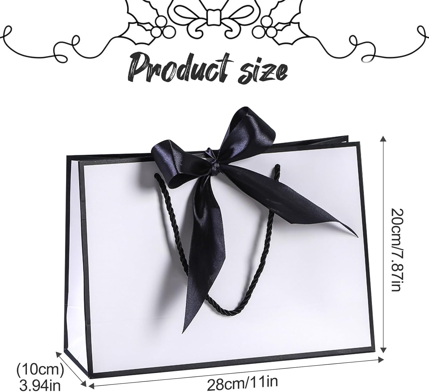 SJORHNUS Gift Paper Bags with Handles 12 Pack